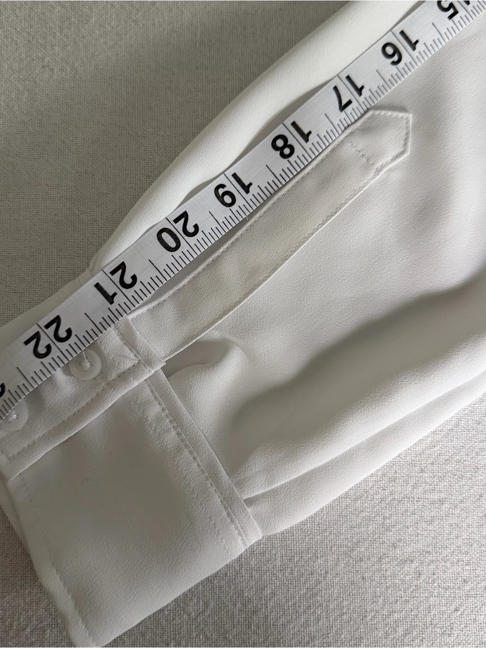 Express Portofino White Button Down Collared Blouse – Classic Workwear Top - Picture 10 of 10